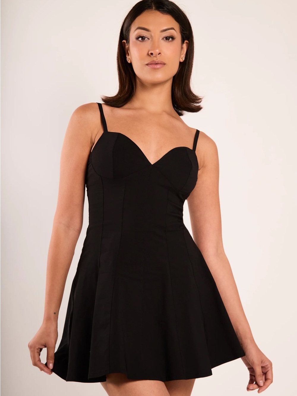 Zara Black Sweetheart Mini Dress